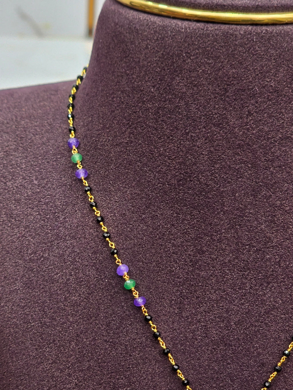 Black beads chain