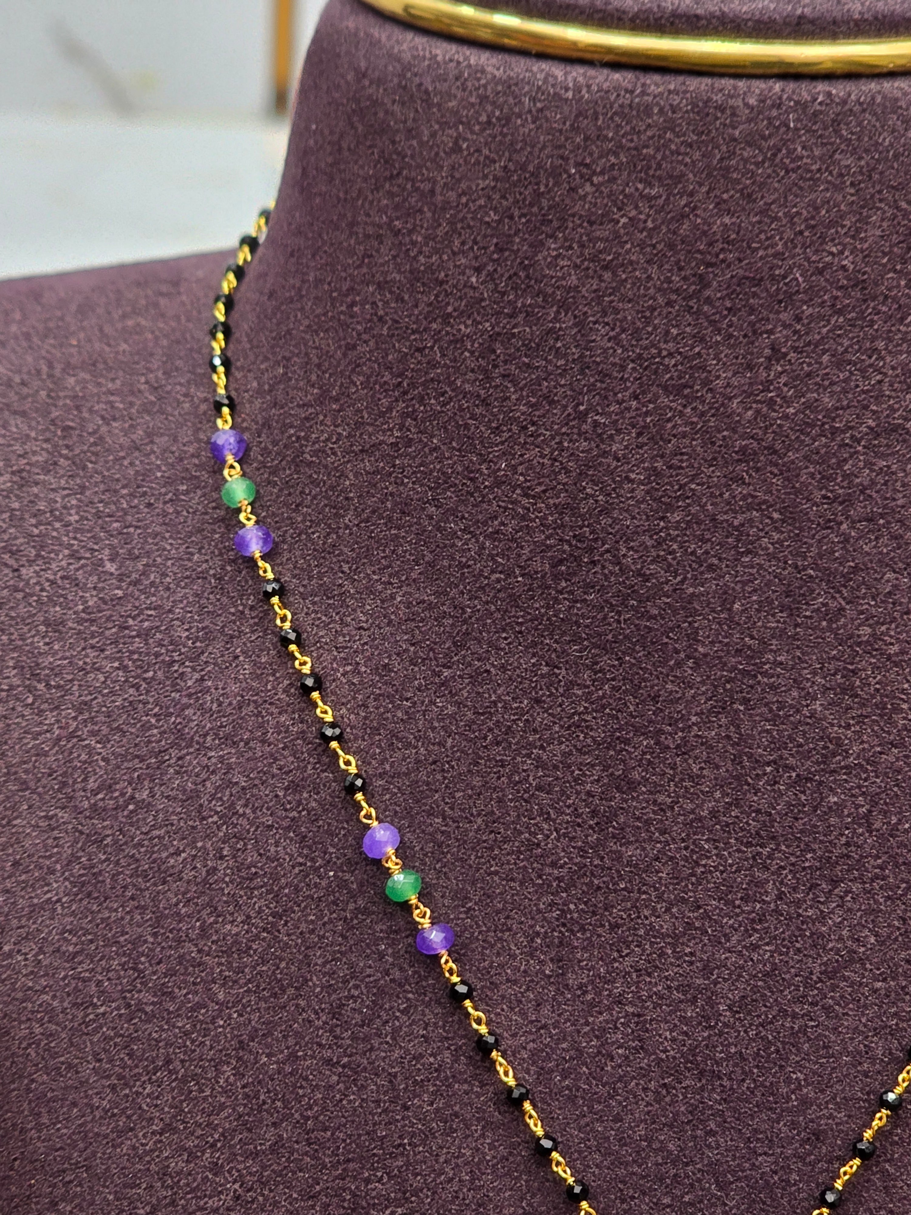 Black beads chain